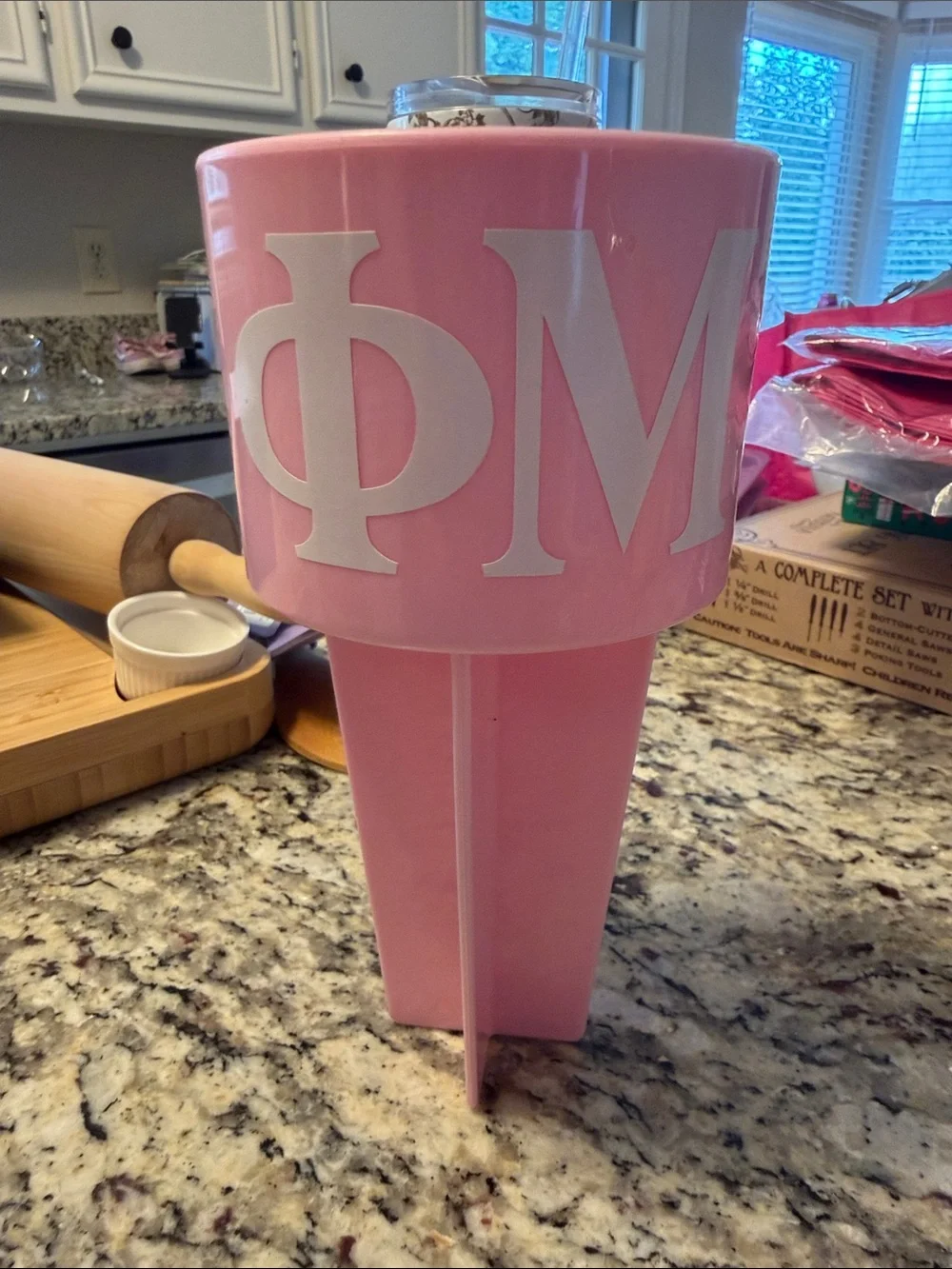 Phi Mu Carnation Collection Sand Cup Holder